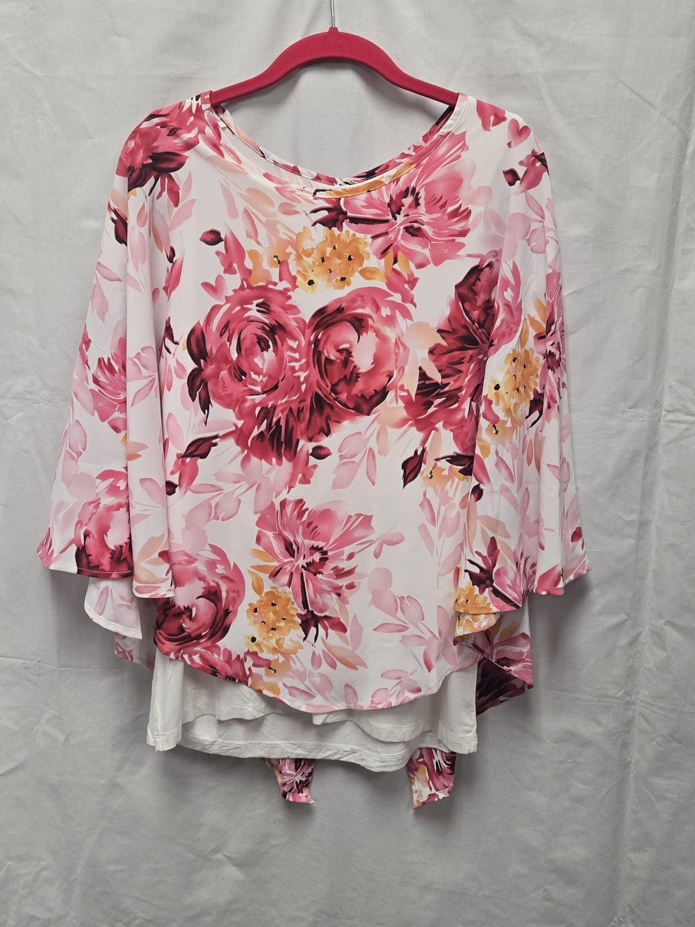 Coco + Carmen Floral Poncho Blouse